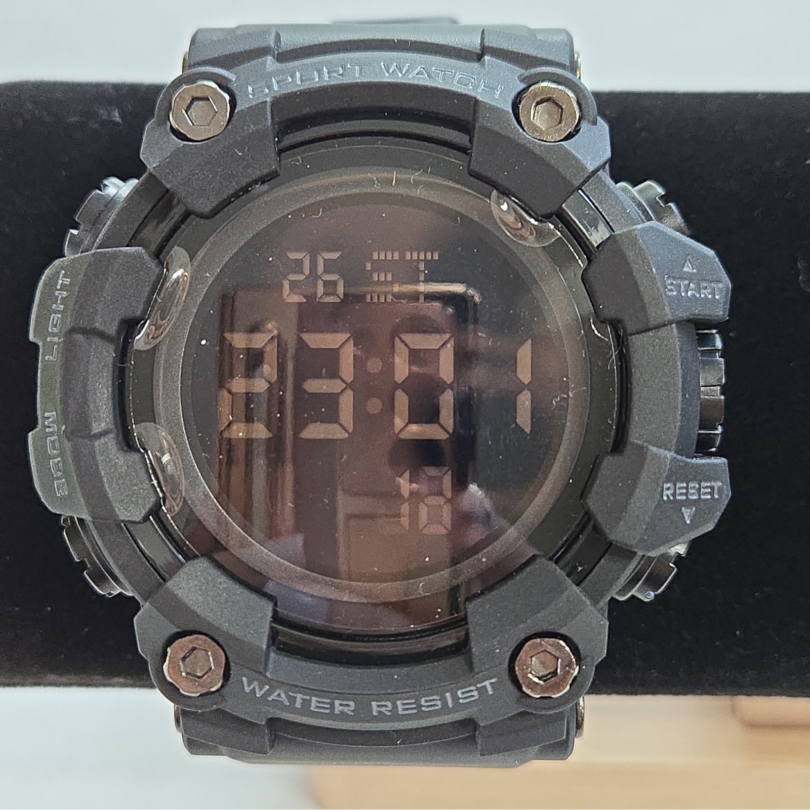 Skmei Mens 52mm Black Sports Watch StopwatchAlarmLedDigitalWaterproof Skmei Mens 52mm Black Sports Watch StopwatchAlarmLedDigitalWaterproof